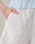 Women's Woven Cotton Shorts Bottoms - RIHOAS