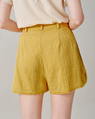 Women's Woven Cotton Shorts Bottoms - RIHOAS