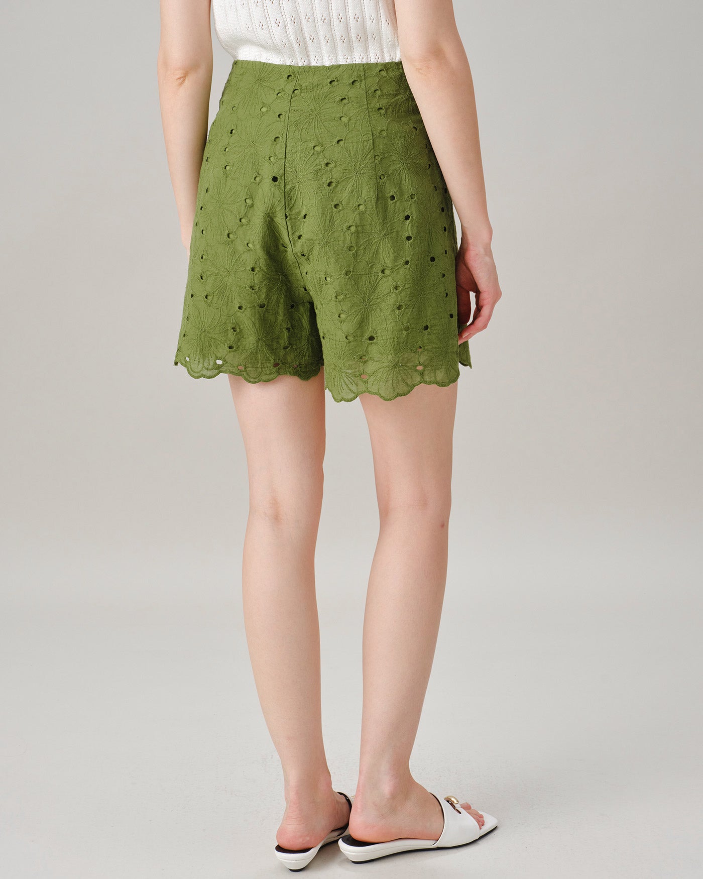 Women's Woven Cotton Shorts Bottoms - RIHOAS