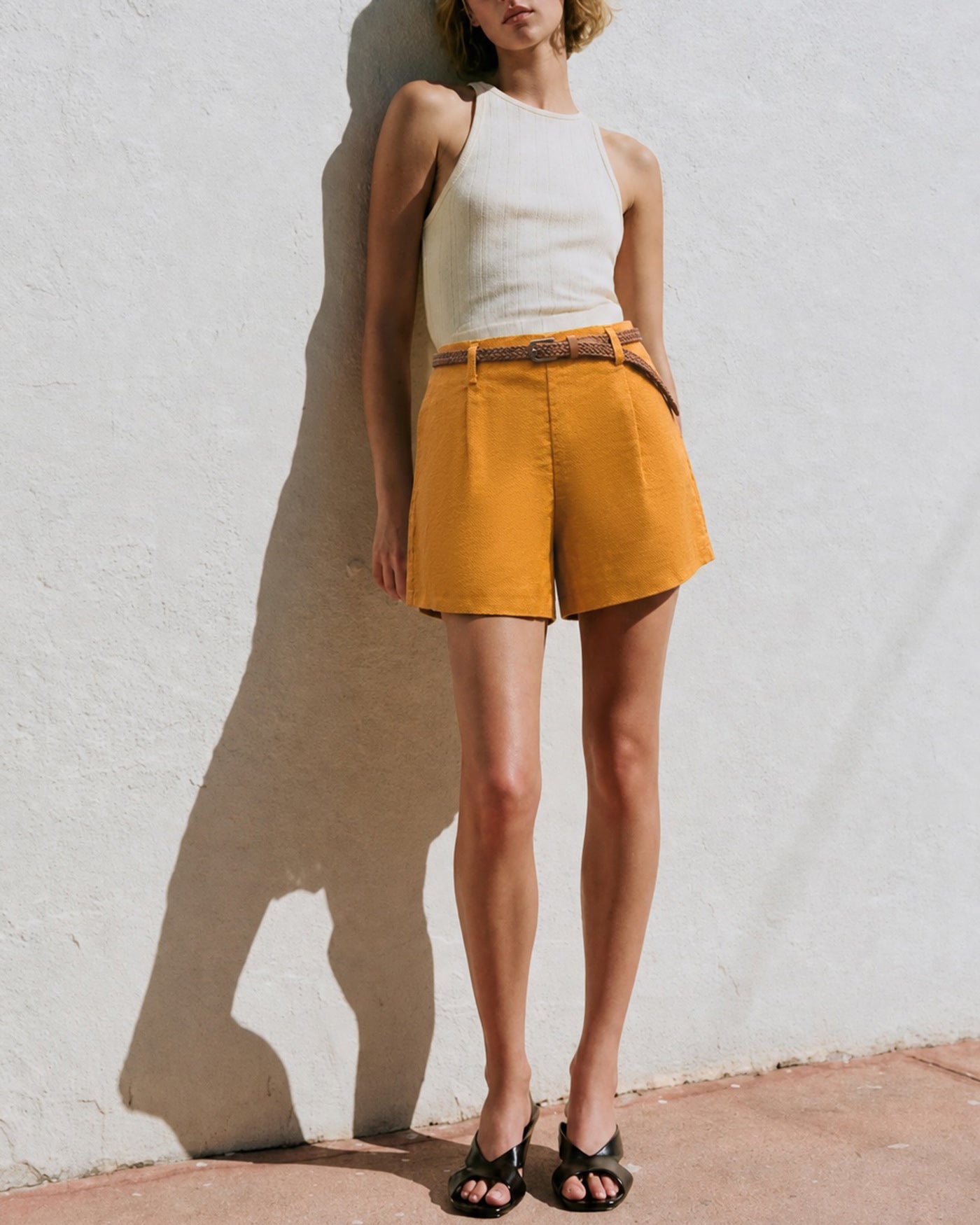Women's Woven Cotton Shorts Bottoms - RIHOAS