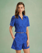 Women's Woven Cotton Shorts Bottoms - RIHOAS