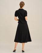 Women's Woven Cotton Skirt Bottoms - RIHOAS