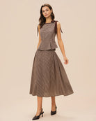 Women's Woven Cotton Skirt Bottoms - RIHOAS