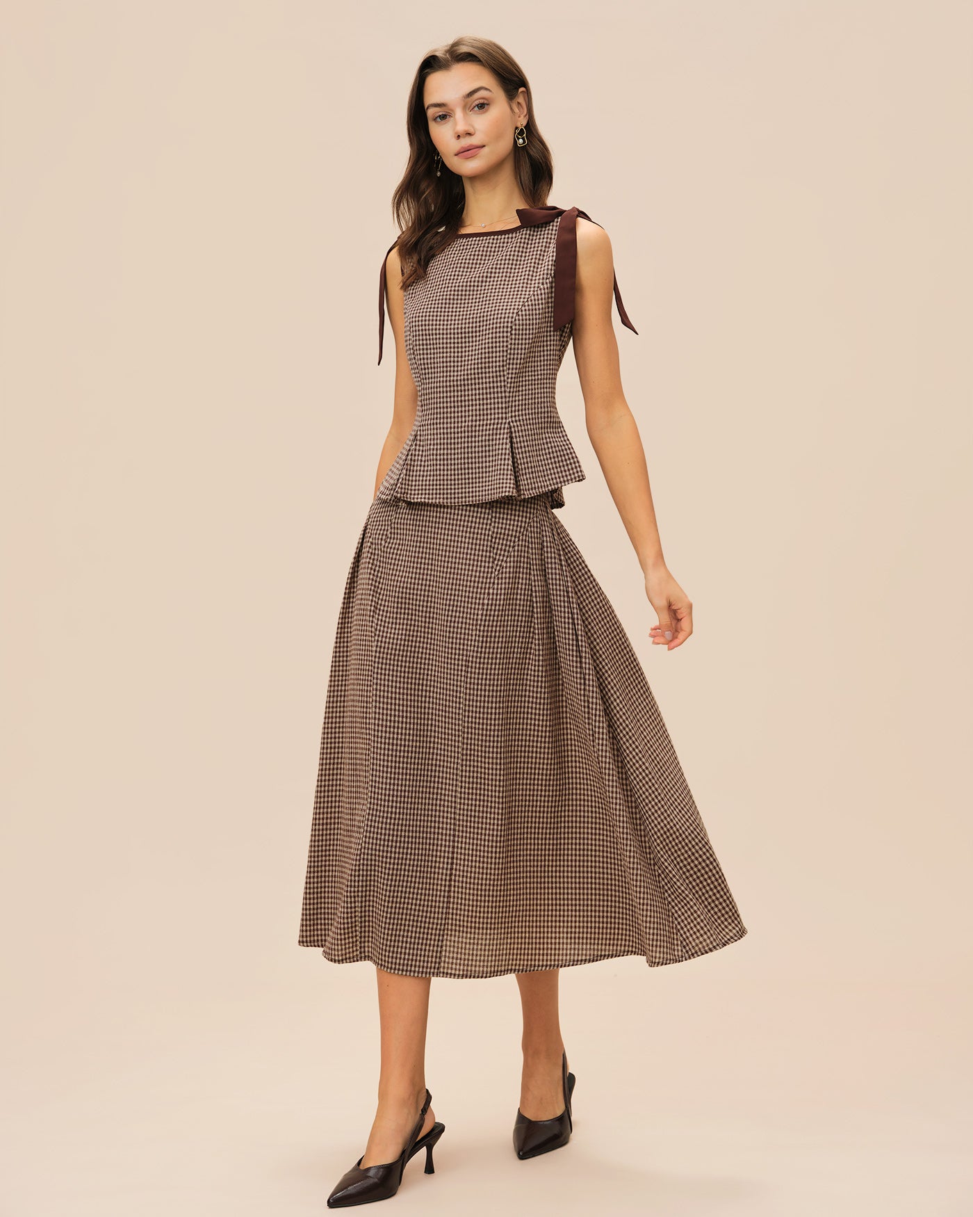 Women's Woven Cotton Skirt Bottoms - RIHOAS