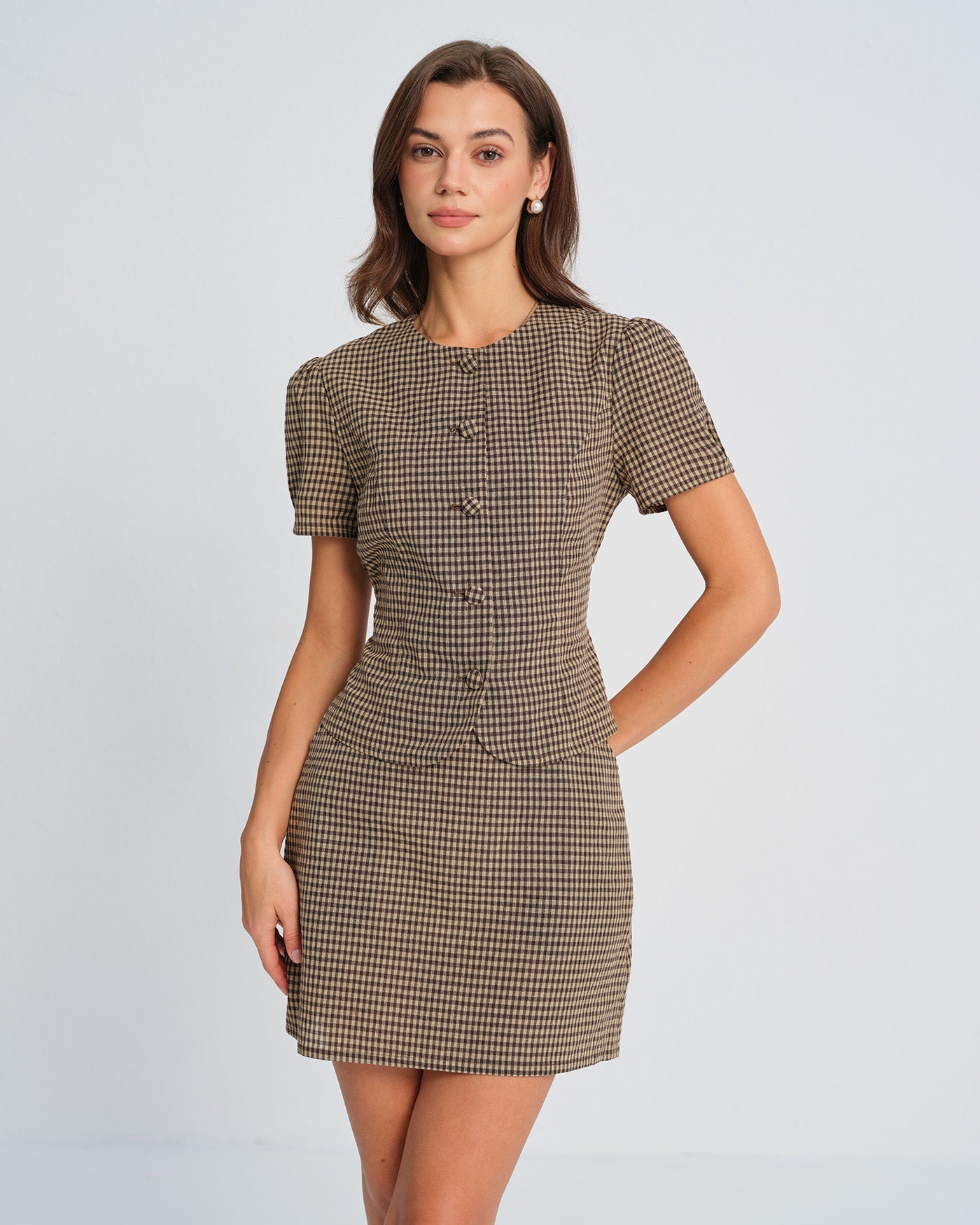 Women's Woven Cotton Skirt Bottoms - RIHOAS
