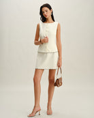 Women's Woven Cotton Skirt Bottoms - RIHOAS