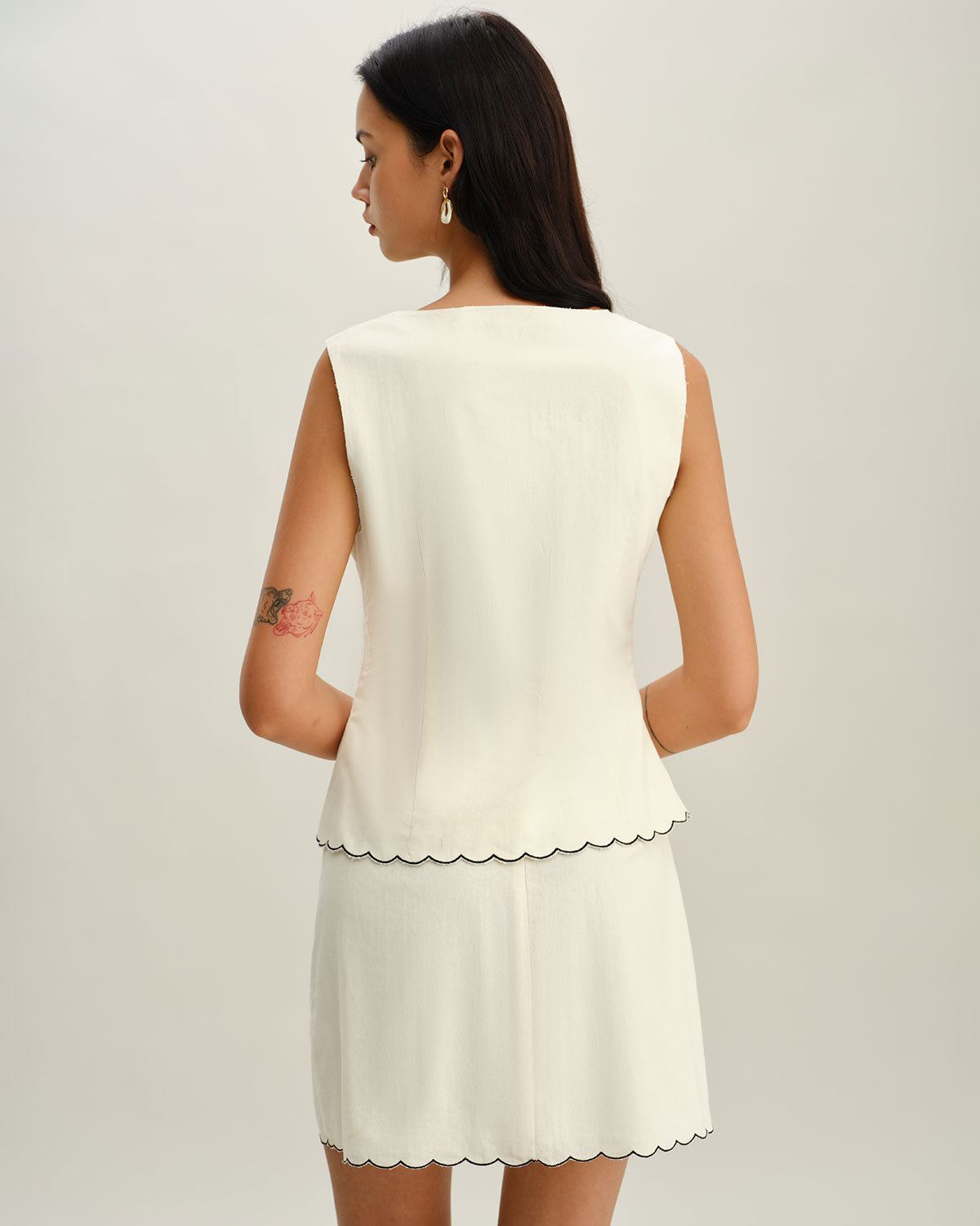 Women's Woven Cotton Skirt Bottoms - RIHOAS