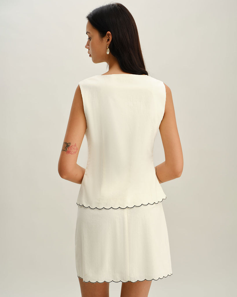 Women's Woven Cotton Skirt Bottoms - RIHOAS
