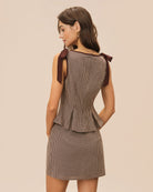 Women's Woven Cotton Skirt Bottoms - RIHOAS
