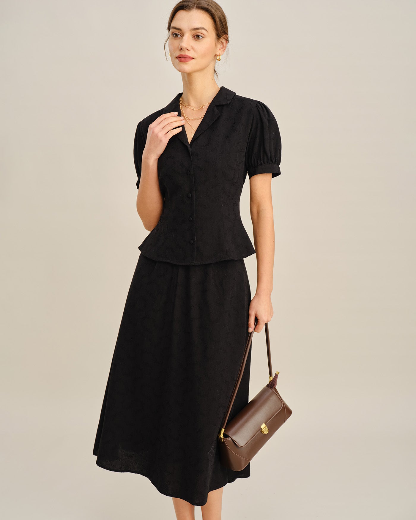 Women's Woven Cotton Skirt Bottoms - RIHOAS