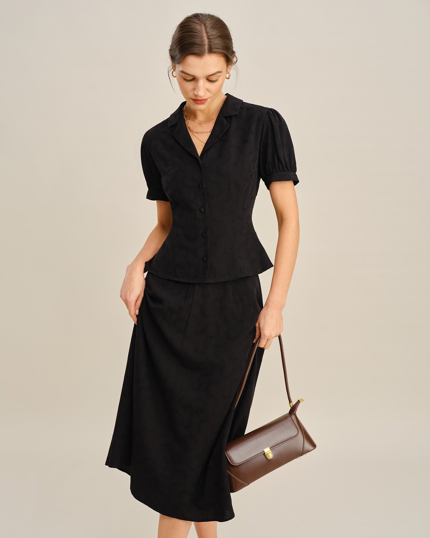 Women's Woven Cotton Skirt Bottoms - RIHOAS