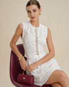 Women's Woven Cotton Skirt Bottoms - RIHOAS