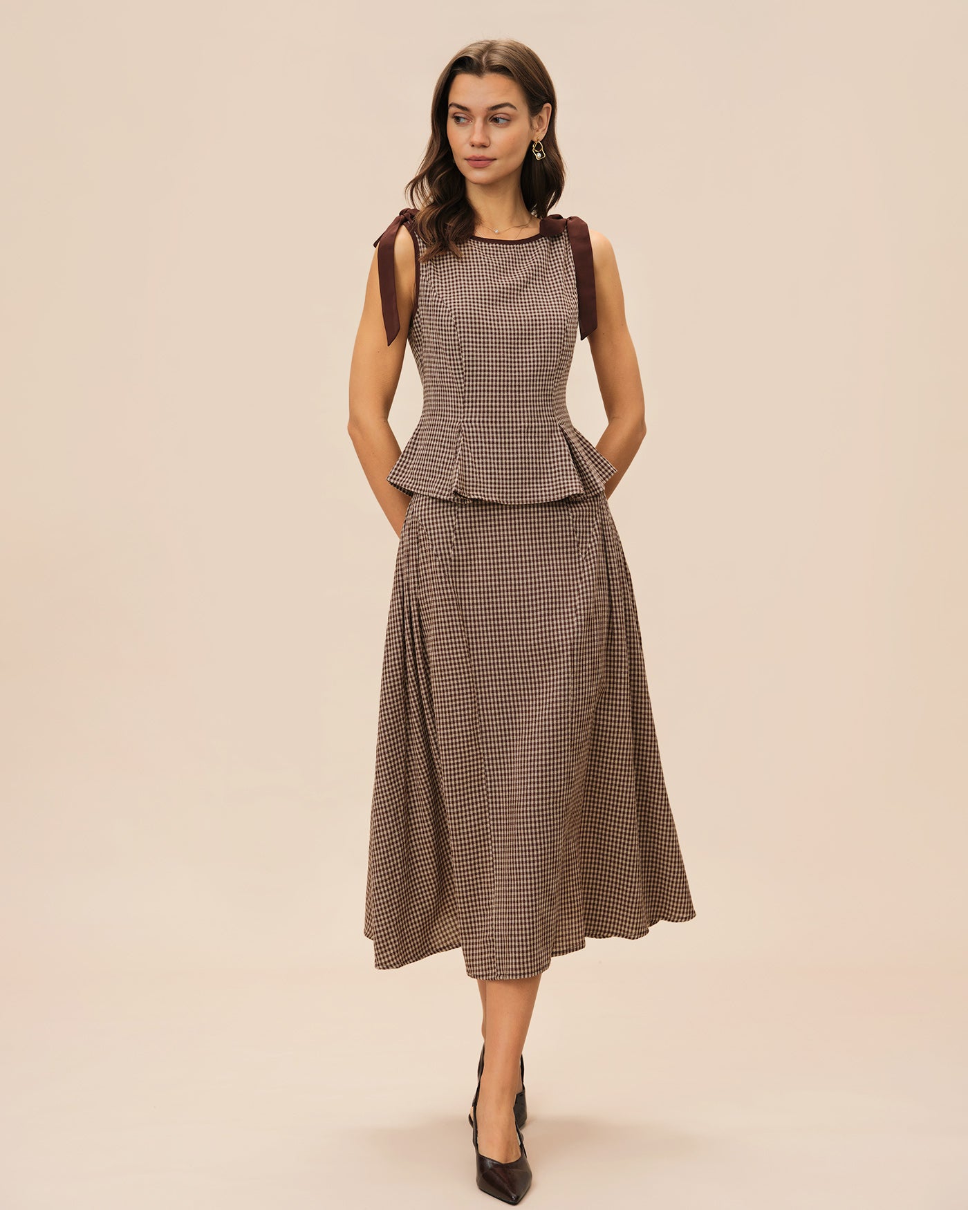 Women's Woven Cotton Skirt Bottoms - RIHOAS