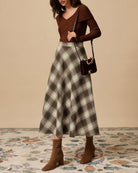 Women's Woven Cotton Skirts - RIHOAS - 01