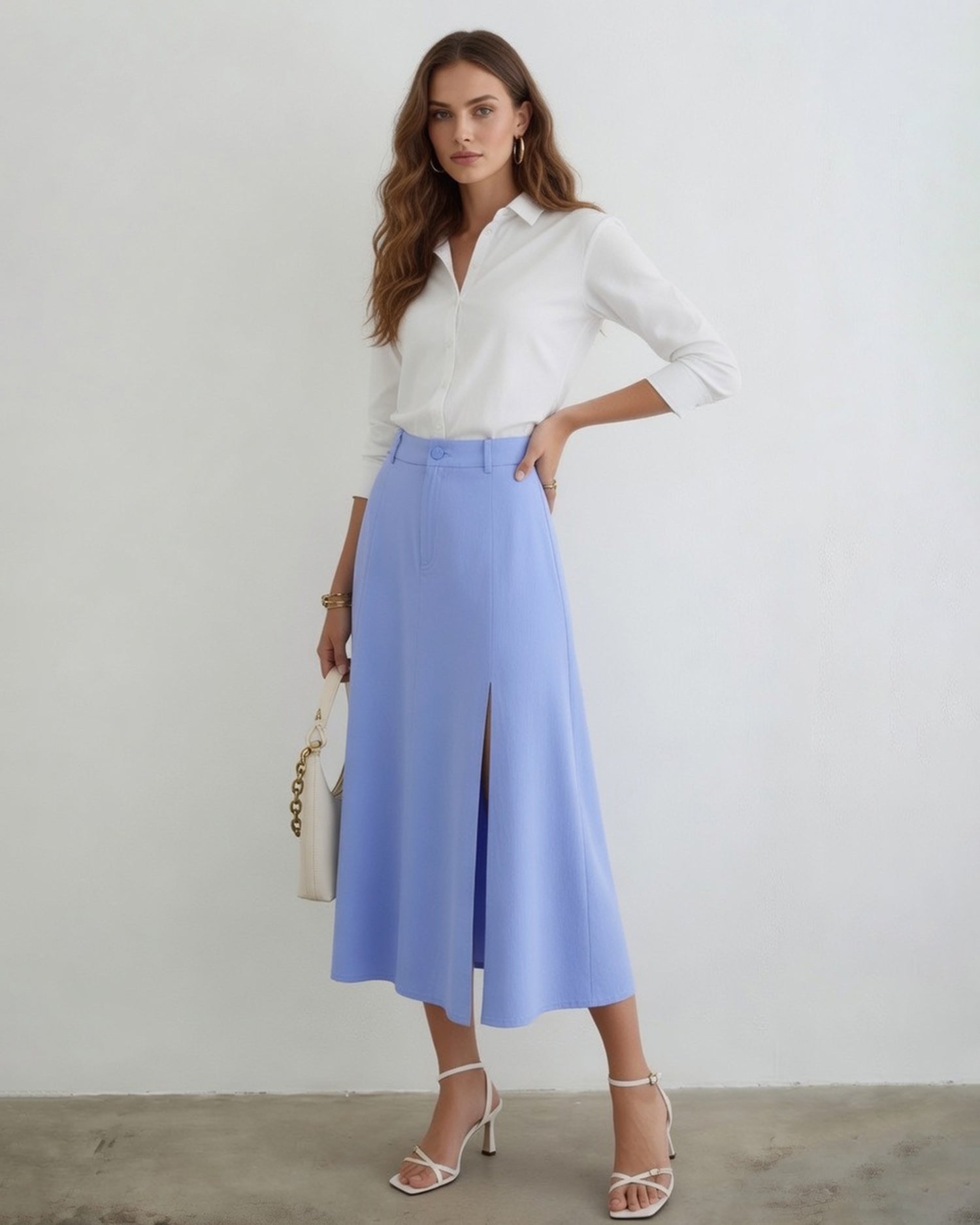 Women's Woven Cotton Skirts - RIHOAS