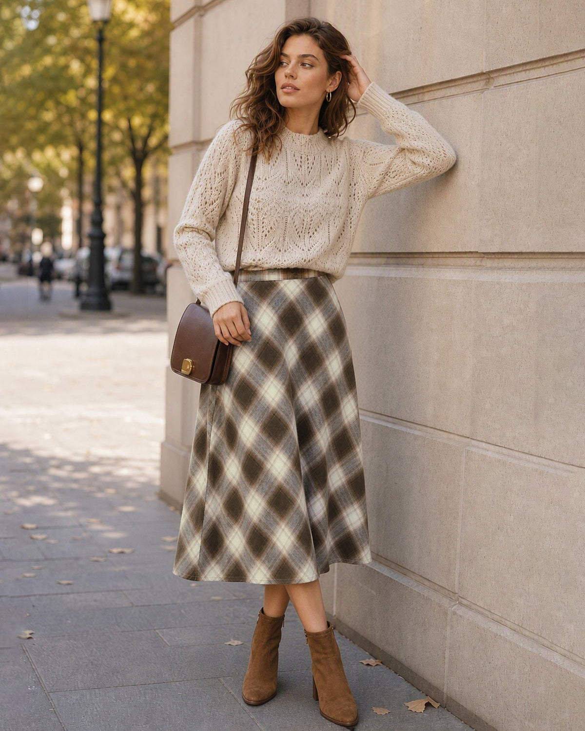 Women's Woven Cotton Skirts - RIHOAS