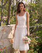 Women's Woven Cotton Tank Tops Tops - RIHOAS