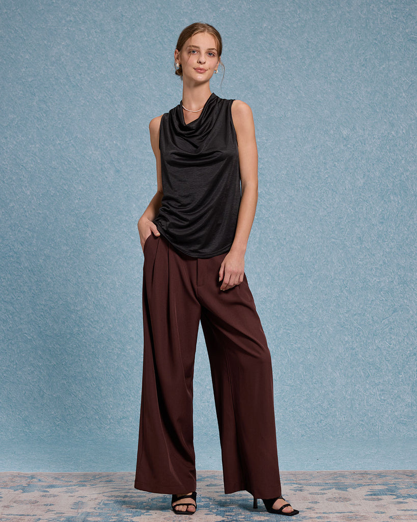 Women's Woven Cotton Tank Tops Tops - RIHOAS