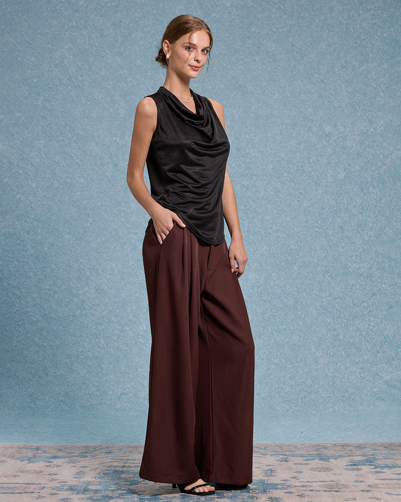 Women's Woven Cotton Tank Tops Tops - RIHOAS