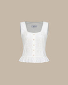 Women's Woven Cotton Tank Tops Tops - RIHOAS