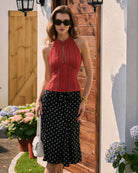Women's Woven Cotton Tank Tops Tops - RIHOAS