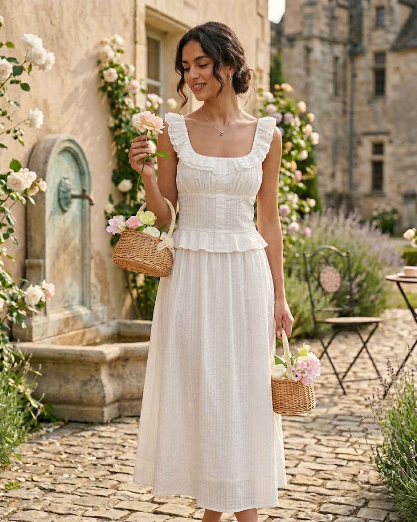 chinese dress ladies Basic White Tunic Top - Casual Tops