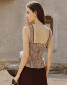 Women's Woven Cotton Tank Tops Tops - RIHOAS
