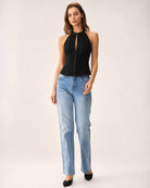 Women's Woven Cotton Tank Tops Tops - RIHOAS
