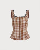 Women's Woven Cotton Tank Tops Tops - RIHOAS