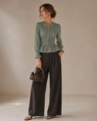 Women's Woven Cotton Tees - RIHOAS - 01