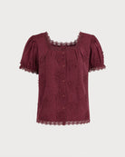 Women's Woven Cotton Top Tops - RIHOAS