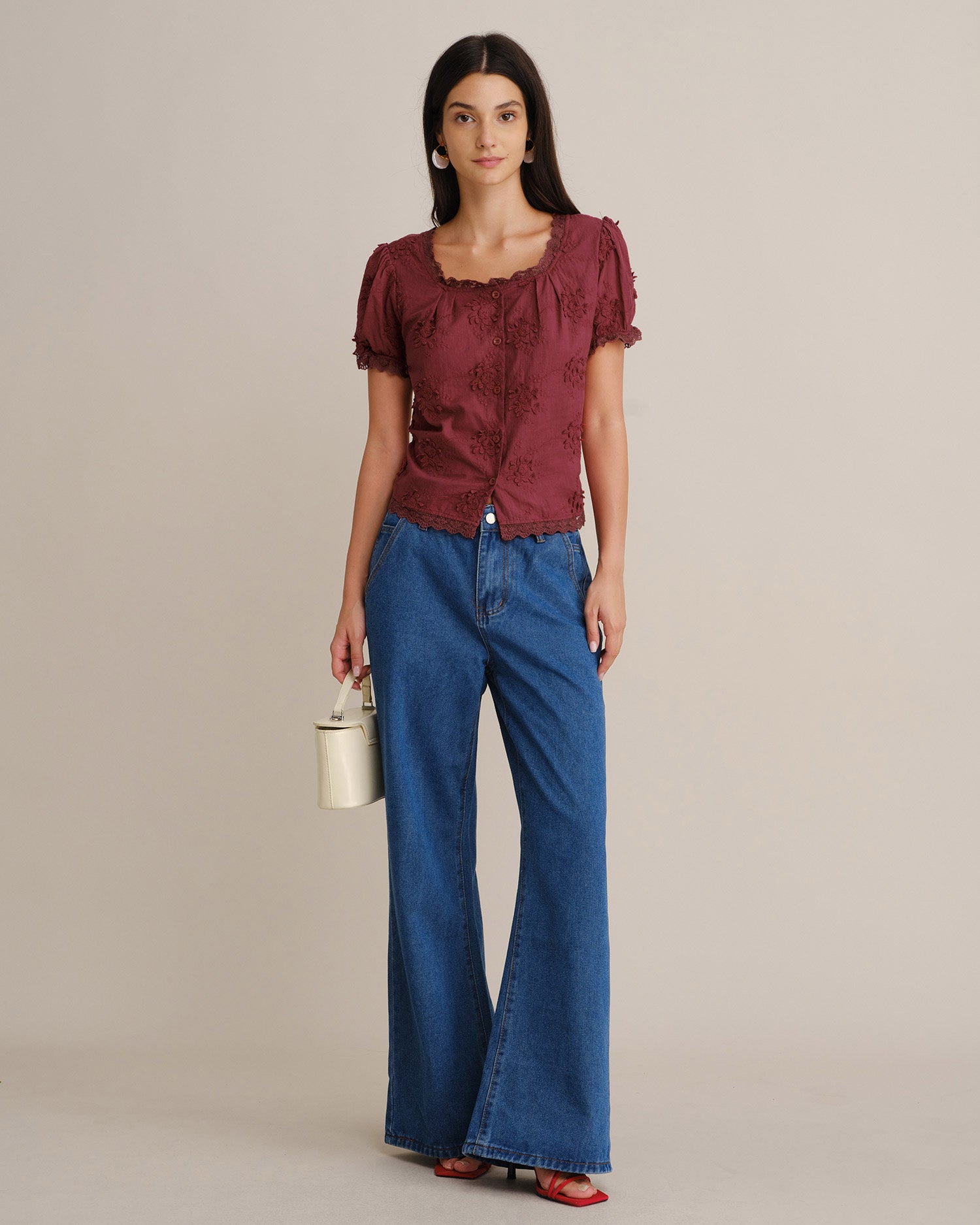 Women's Woven Cotton Top - RIHOAS