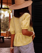 Women's Woven Cotton Top Tops - RIHOAS