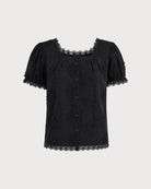 Women's Woven Cotton Top Tops - RIHOAS