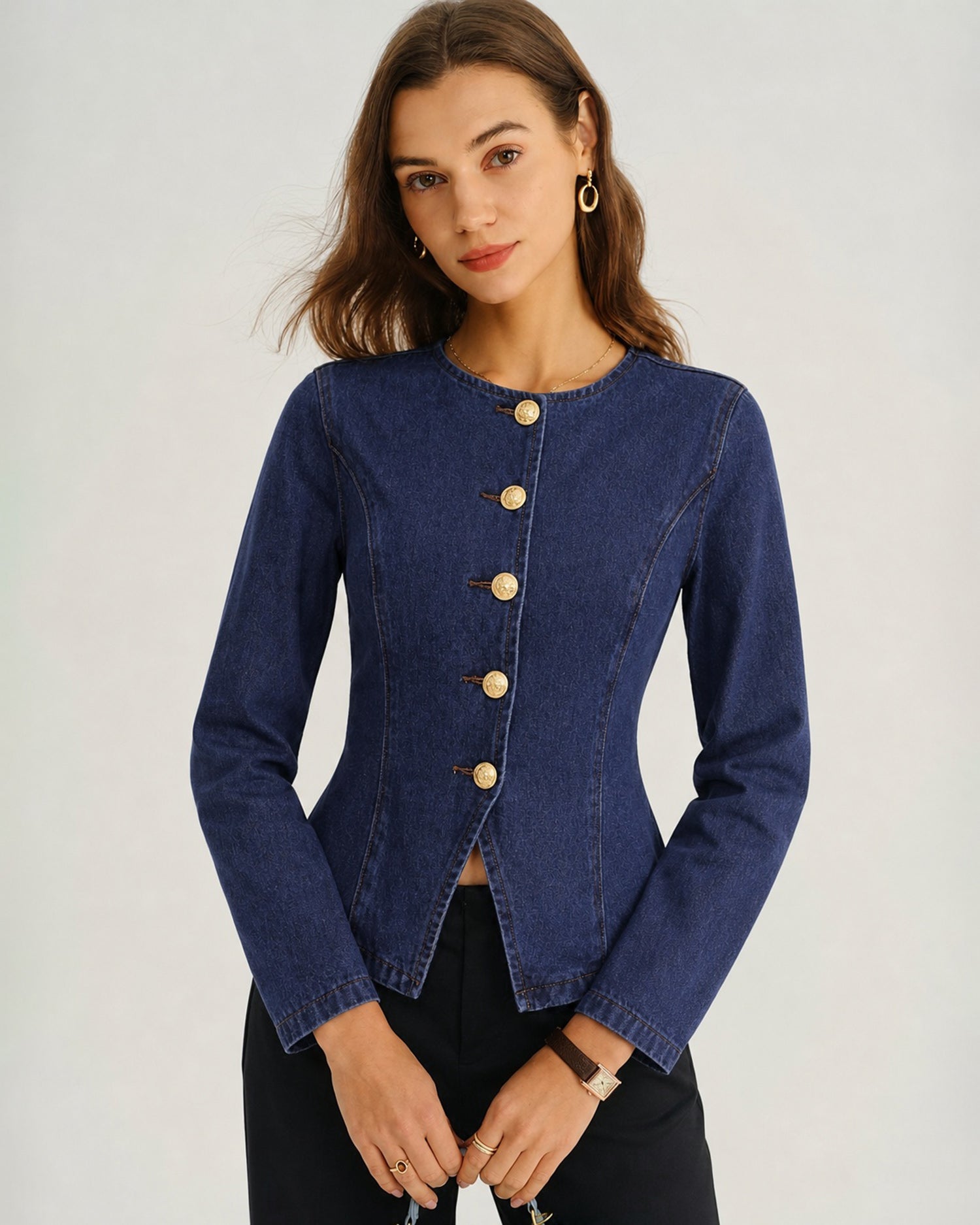 Women's Woven Cotton Top - RIHOAS - 01