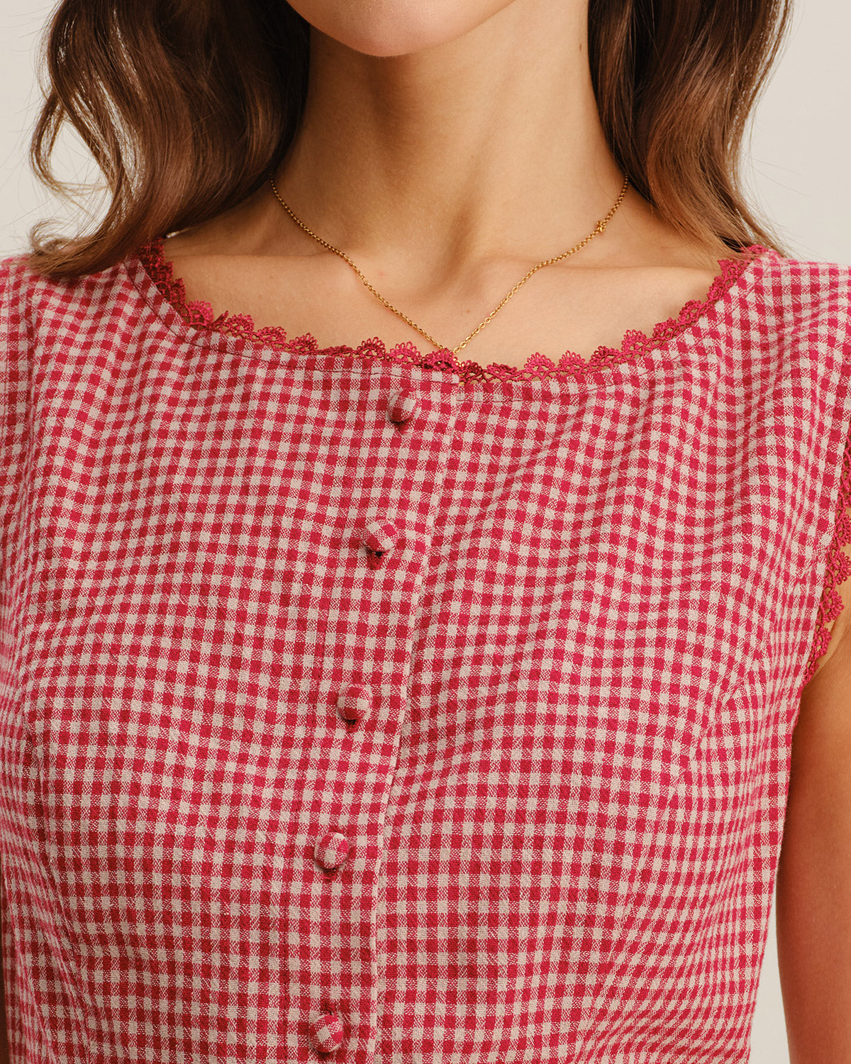 Women's Woven Cotton Vest Tops - RIHOAS