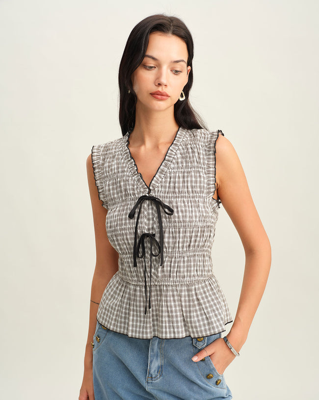 トップス Sahara Chinoiserie Vest Layred Top Amazon.com: CUPSHE Women's Tropical Romper Wide Leg Square