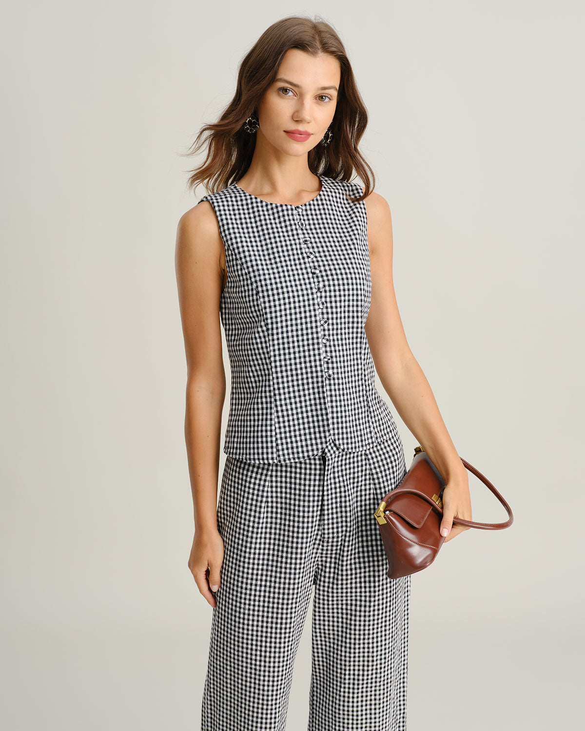 Women's Woven Cotton Vest Tops - RIHOAS