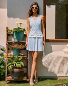Women's Woven Cotton Vest Tops - RIHOAS