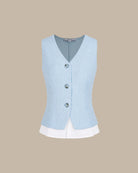Women's Woven Cotton Vest Tops - RIHOAS