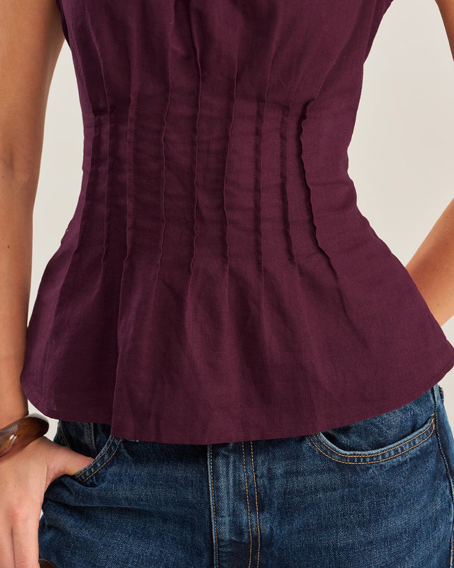Women's Woven Cotton Vest Tops - RIHOAS
