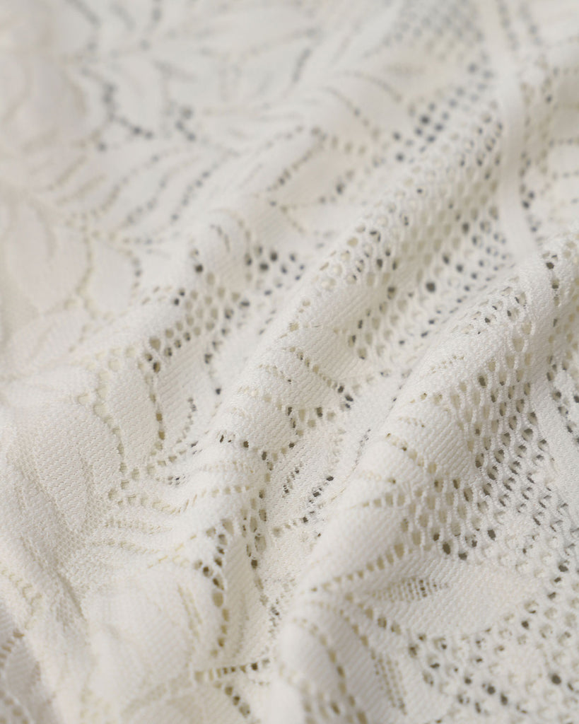 White Mesh Jacquard Bustier - RIHOAS