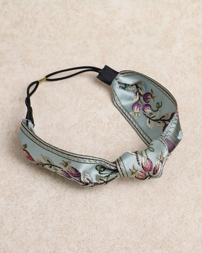 Blue Floral Headband - RIHOAS