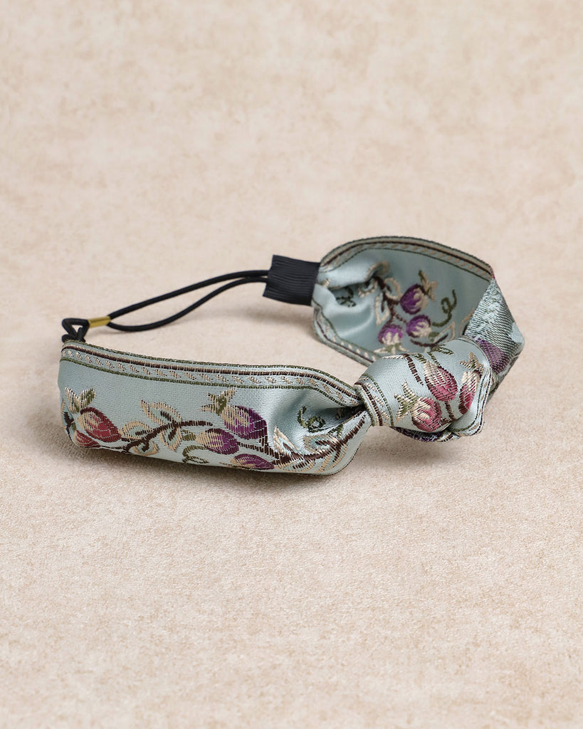 Blue Floral Headband - RIHOAS