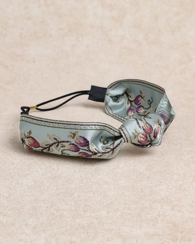Blue Floral Headband - RIHOAS