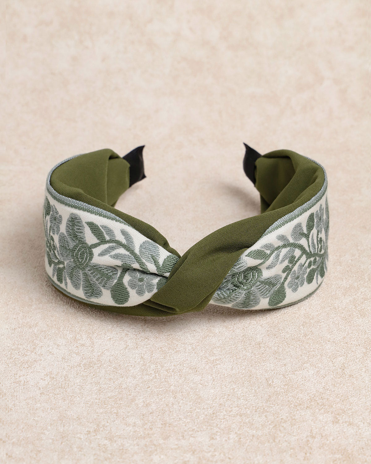 Green Floral Headband - RIHOAS