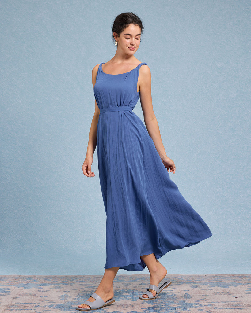 Women's Woven Nylon Midi Dress Dresses - RIHOAS