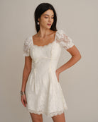 Women's Woven Nylon Mini Dresses Apricot - RIHOAS