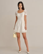 Women's Woven Nylon Mini Dresses - RIHOAS - 01