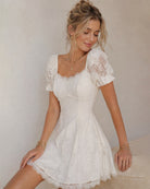 Women's Woven Nylon Mini Dresses - RIHOAS